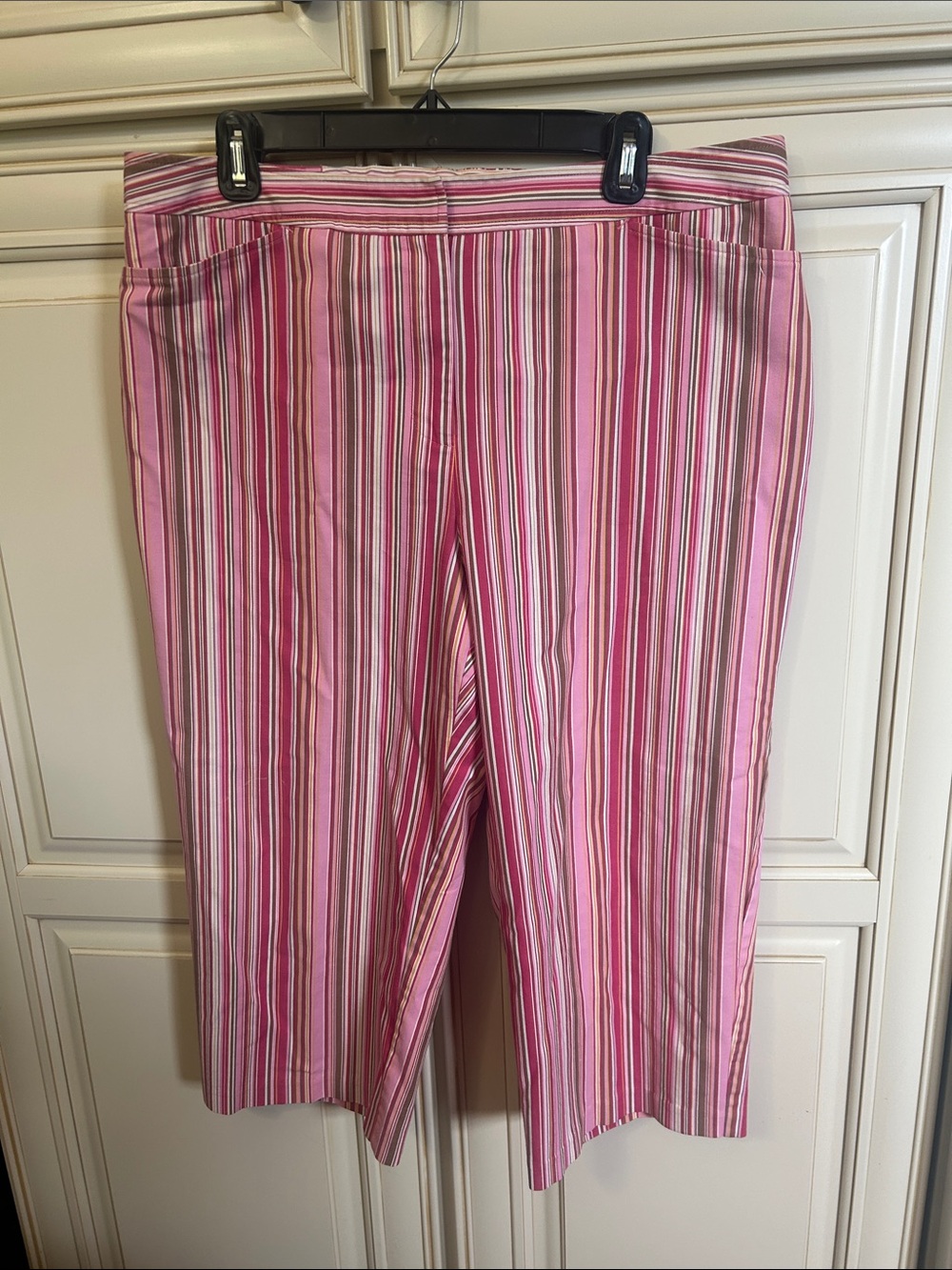 Koret Pink Multi-Stripe Capris